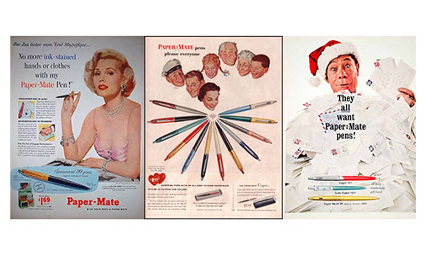 publicité-papermate-1953 publicité-papermate-1953